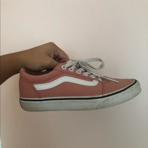 Womens pink low top vans